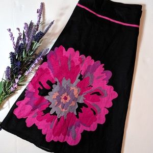 Lane Bryant lined floral skirt